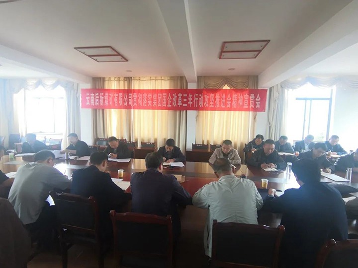 云南后所煤矿有限公司深刻进建贯彻云煤（yl6809永利）集团国企鼎新三年行动攻坚推动会会议心灵