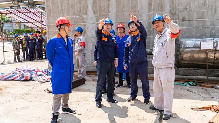 云煤（yl6809永利）集团调研组一行到解化化工公司调研领导工作