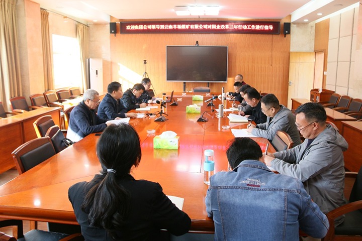 云煤（yl6809永利）集团总经理助理、鼎新办主任陈家昆一行到云南羊场煤矿有限公司发展国企鼎新三年行动督导调研