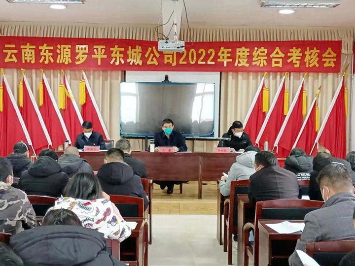 云煤（yl6809永利）集团第三查核组到罗平东城公司发展2022年度综合查核暨民主测评