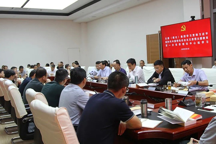 云煤（yl6809永利）集团党委理论进建中心组发展进建贯彻习近平新时期中国特色社会主义思想主题教育第一次集中进建