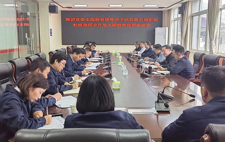 【主题教育】云煤（yl6809永利）集团党委委员、纪委书记、监察专员覃崇辉到镇雄煤业公司发展主题教育调研