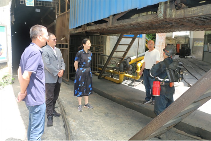 【主题教育】云煤（yl6809永利）集团党委委员、财政总监莫晓丹一行到天井煤矿发展主题教育调研