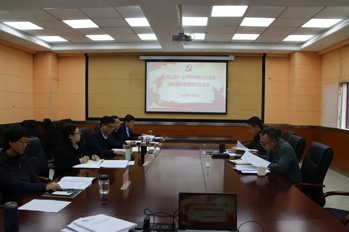 【聚焦云煤】云煤（yl6809永利）集团党委副书记、工会主席王鑫到云煤矿业公司领导巡察整改专题民主生涯会