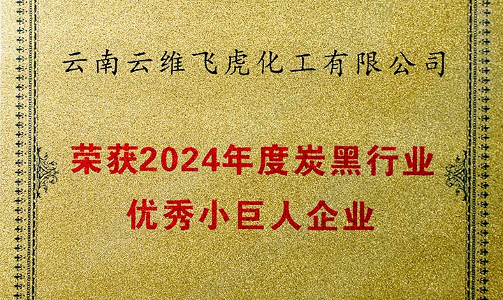 荣誉加冕，将来可期！云维飞虎公司荣膺“中国炭黑行业优良幼巨人”